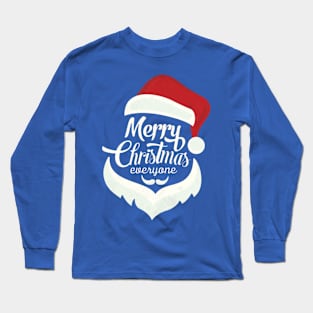 SANTA CLAUS FACE DESIGN - CHRISTMAS Long Sleeve T-Shirt